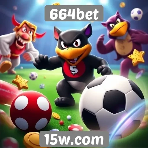 Variedade de jogos disponíveis na plataforma 664bet